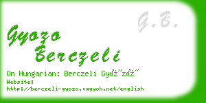 gyozo berczeli business card